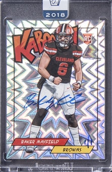 2018 Panini Honors Kaboom! Rookie Recollection Collection #K-BM Baker Mayfield Signed Rookie Card (#1/1) - Panini Sealed